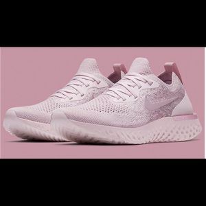 Nike Epic React Flyknit Pearl Pink Wmns Sz 10